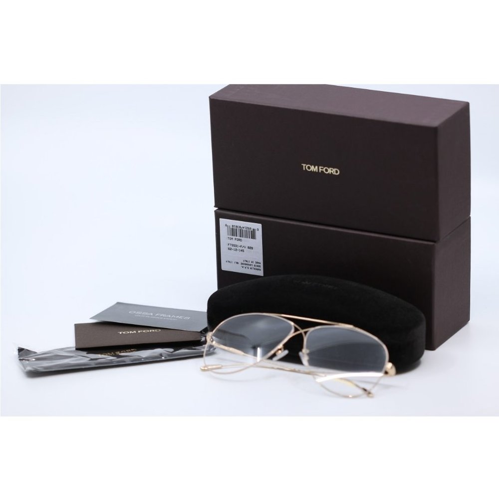 BRAND NEW TOM FORD FT5531-F 028 Gold EYEGLASSES - Picture 7 of 15